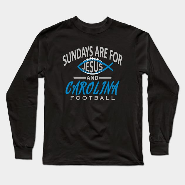 Carolina Pro Football - Classic Sundays Long Sleeve T-Shirt by FFFM